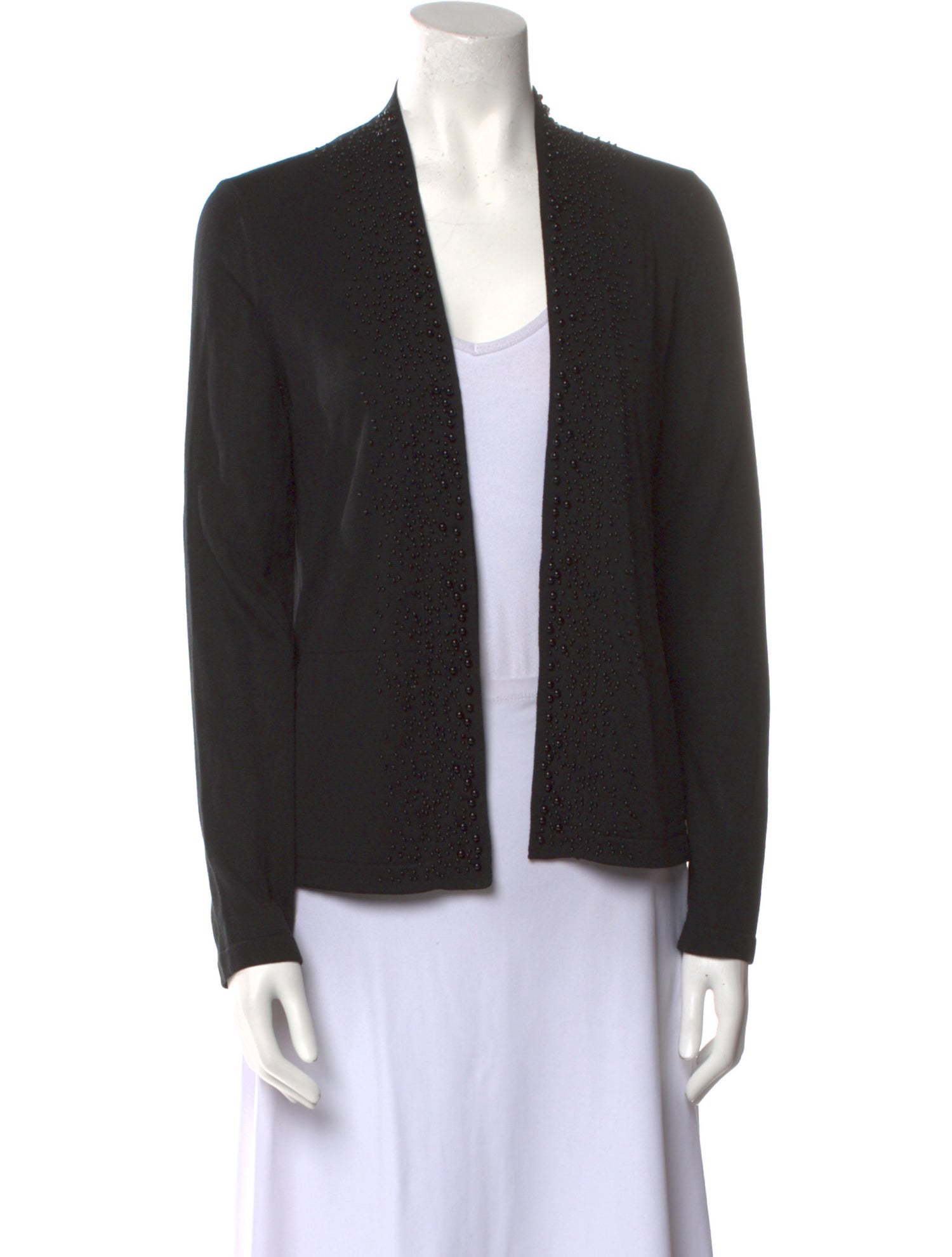 Akris Silk Open Front Sweater