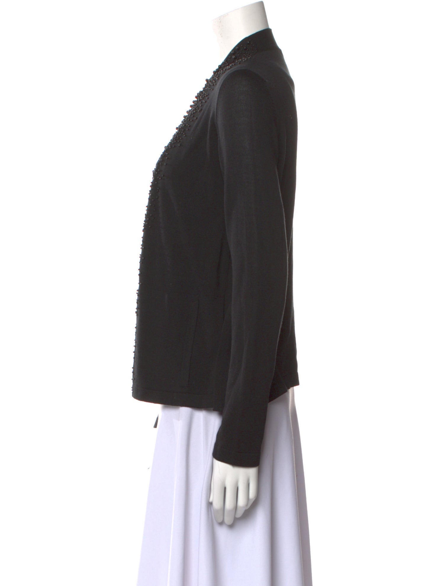 Akris Silk Open Front Sweater