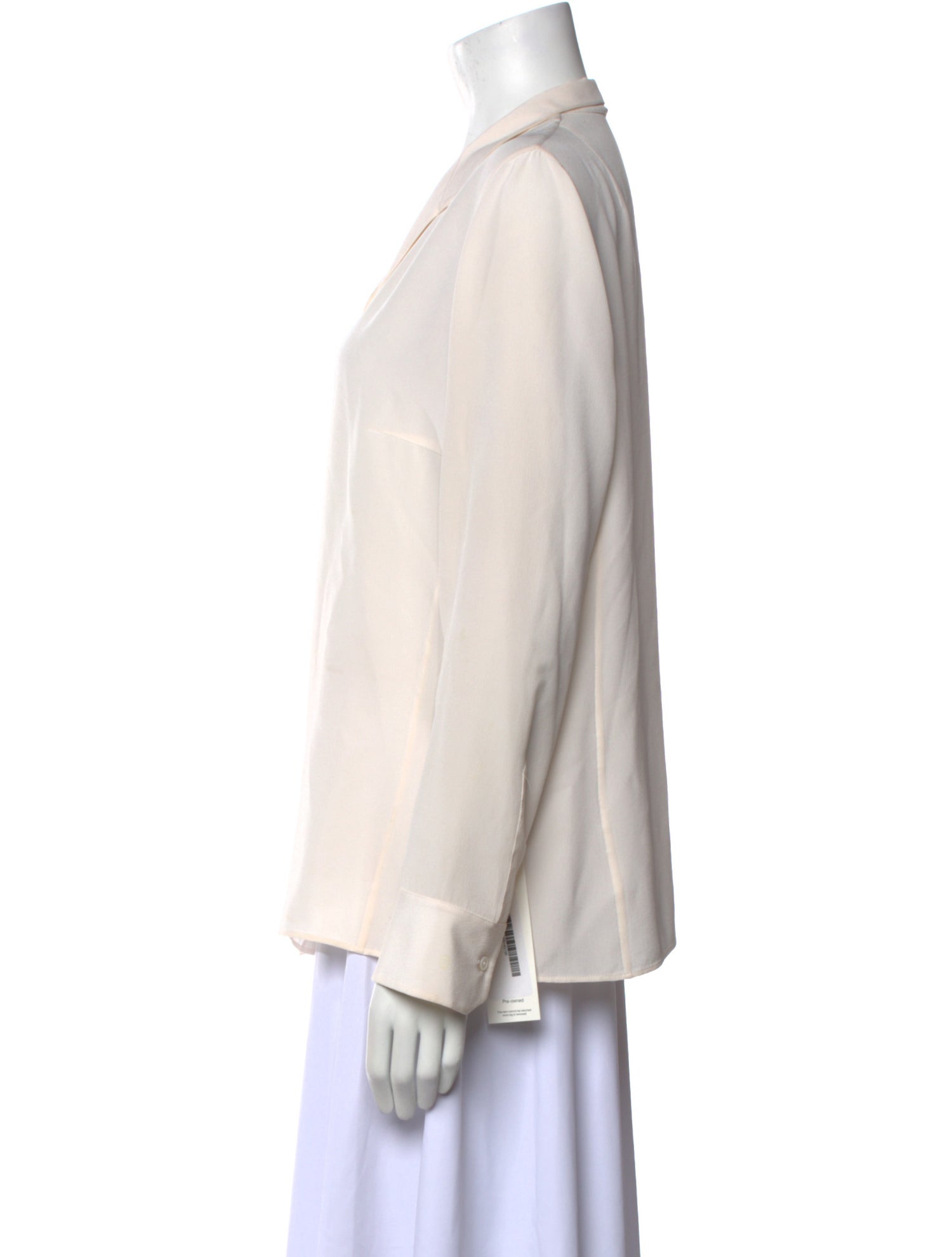 Akris Silk V-Neck Button-Up Top