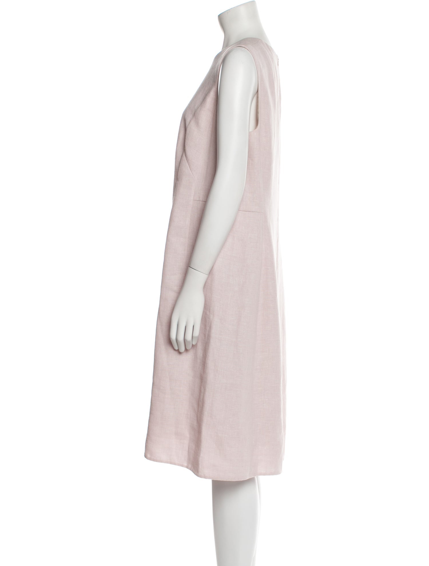 Akris Linen Knee-Length Dress