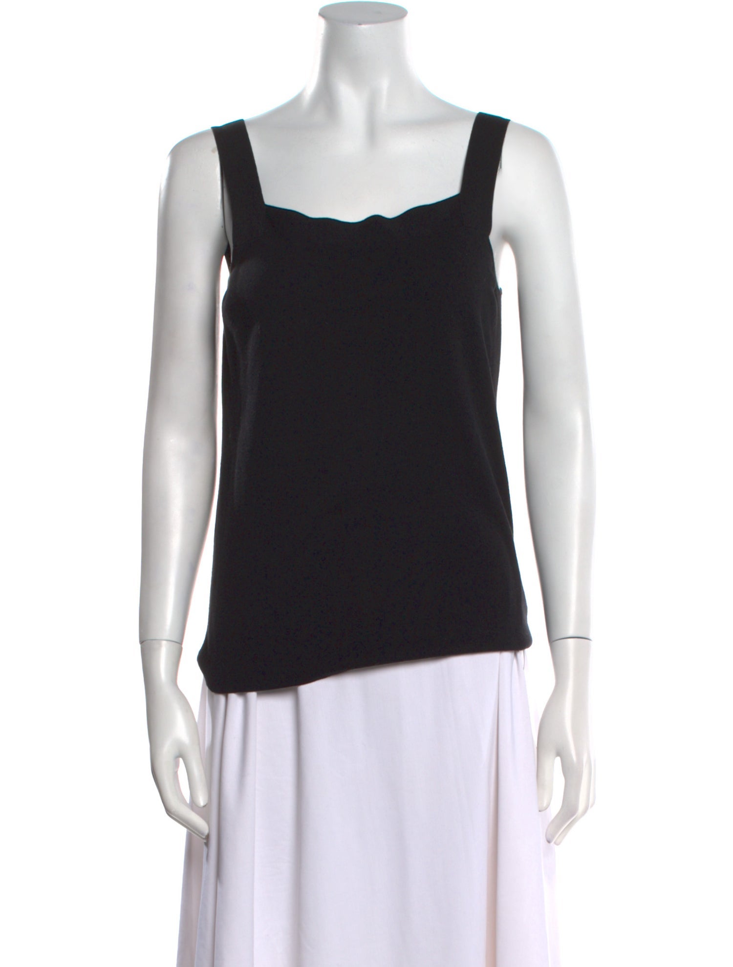 Akris Square Neckline Sleeveless Top