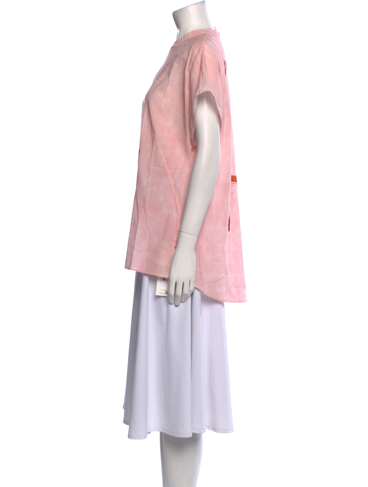 Akris Mock Neck Short Sleeve Tunic