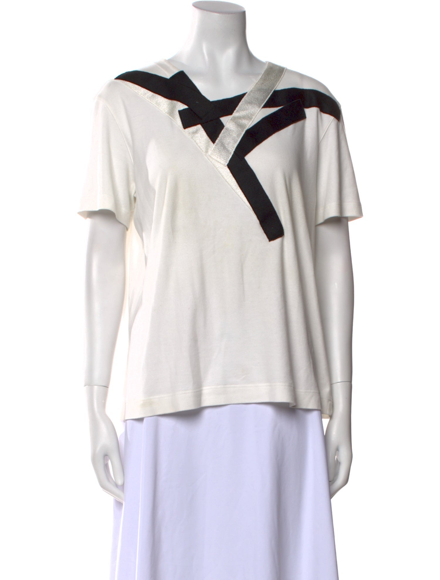 Akris Graphic Print V-Neck T-Shirt