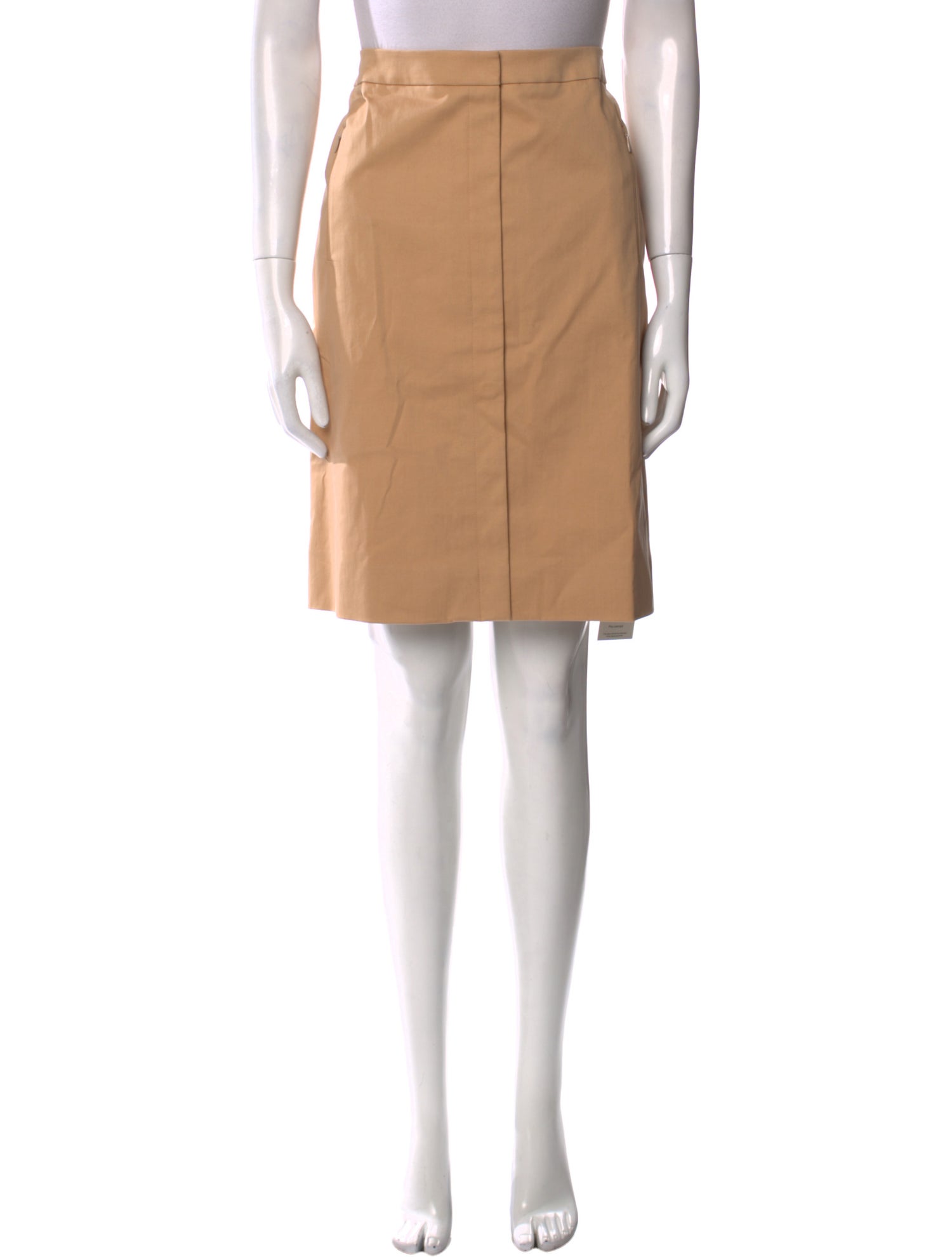 Akris Pleated Accents Knee-Length Skirt