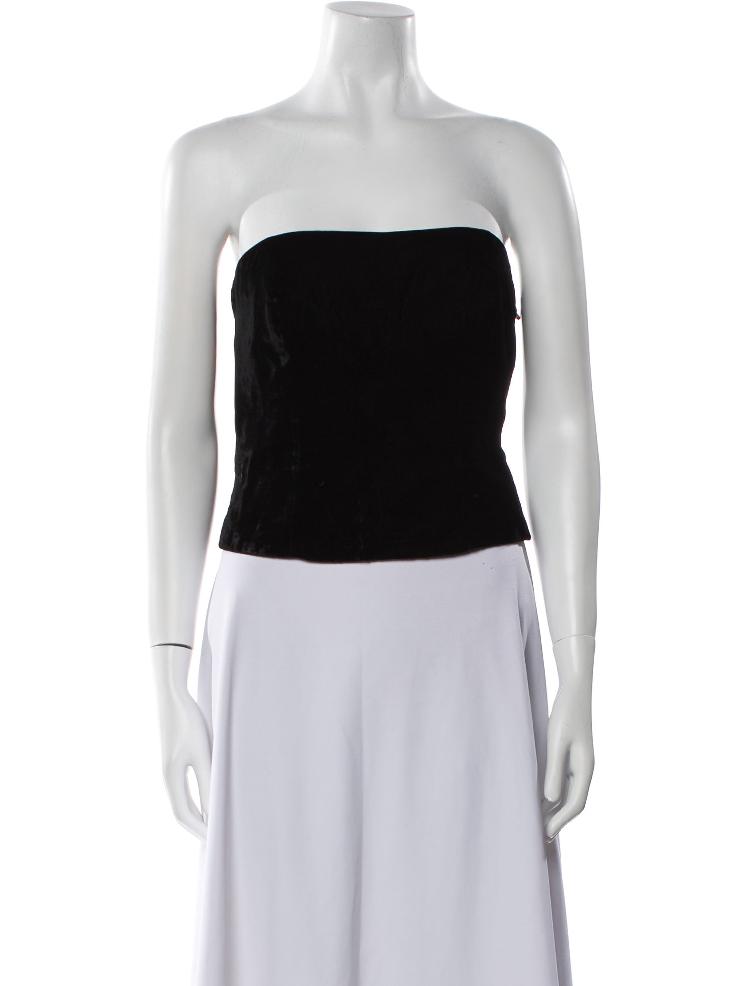 Akris Strapless Crop Top