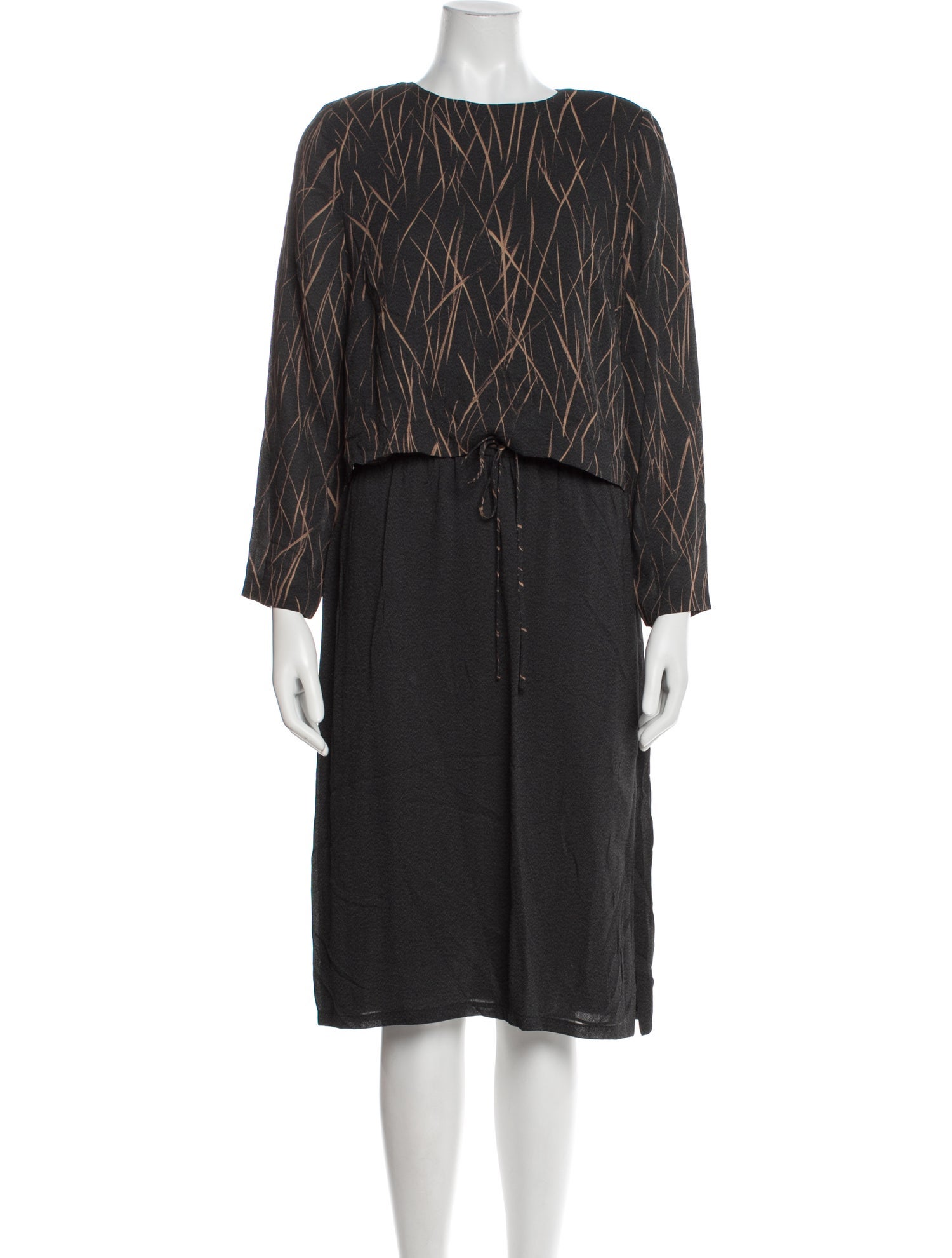 Akris Bateau Neckline Midi Length Dress