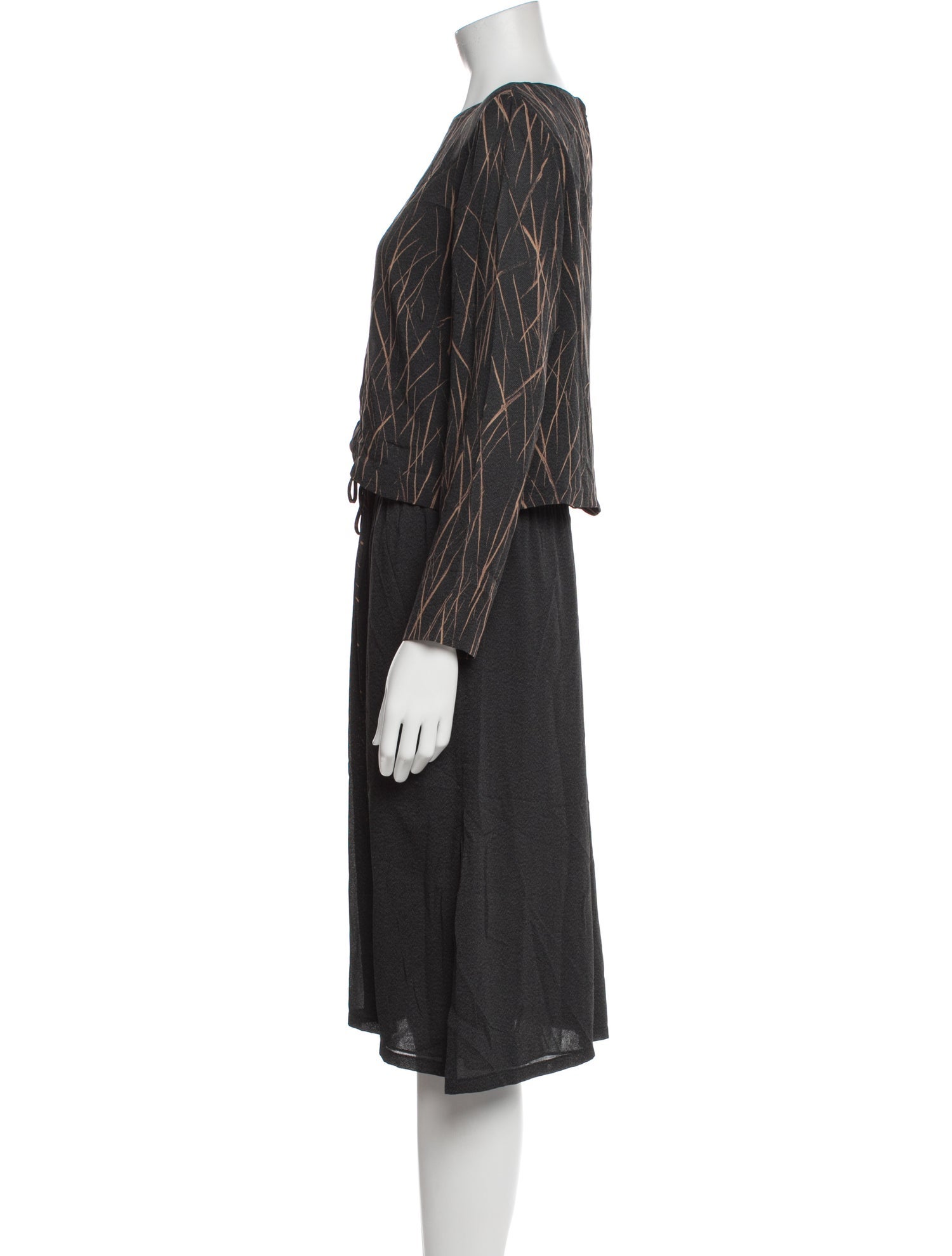 Akris Bateau Neckline Midi Length Dress