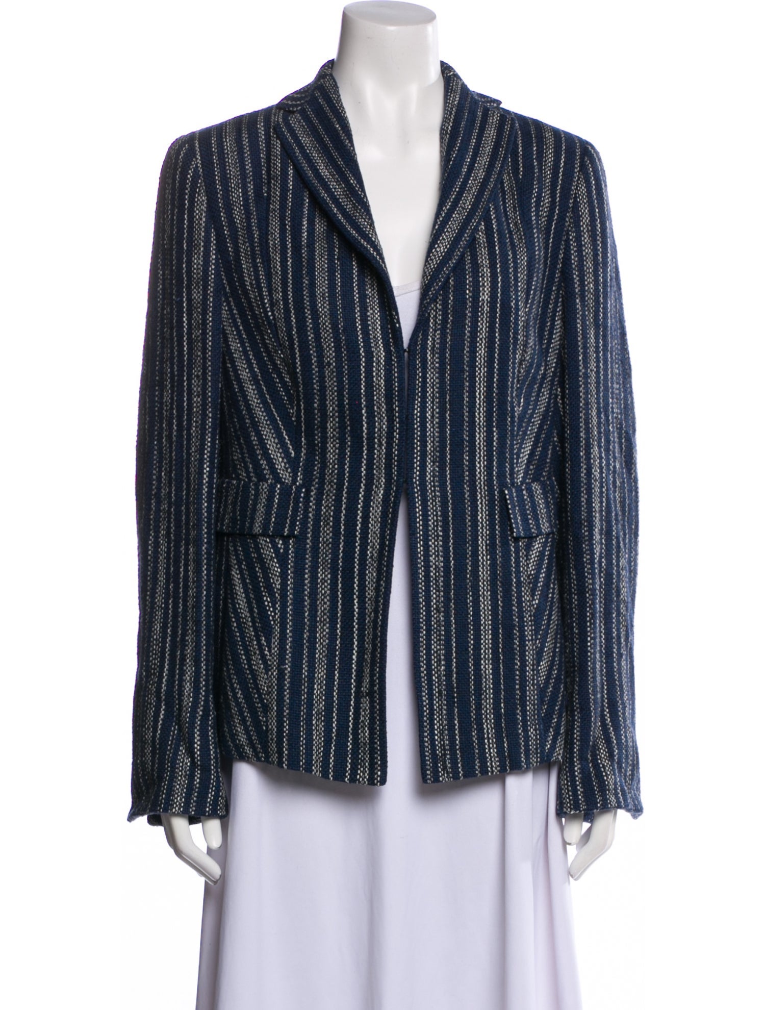 Akris Silk Striped Blazer