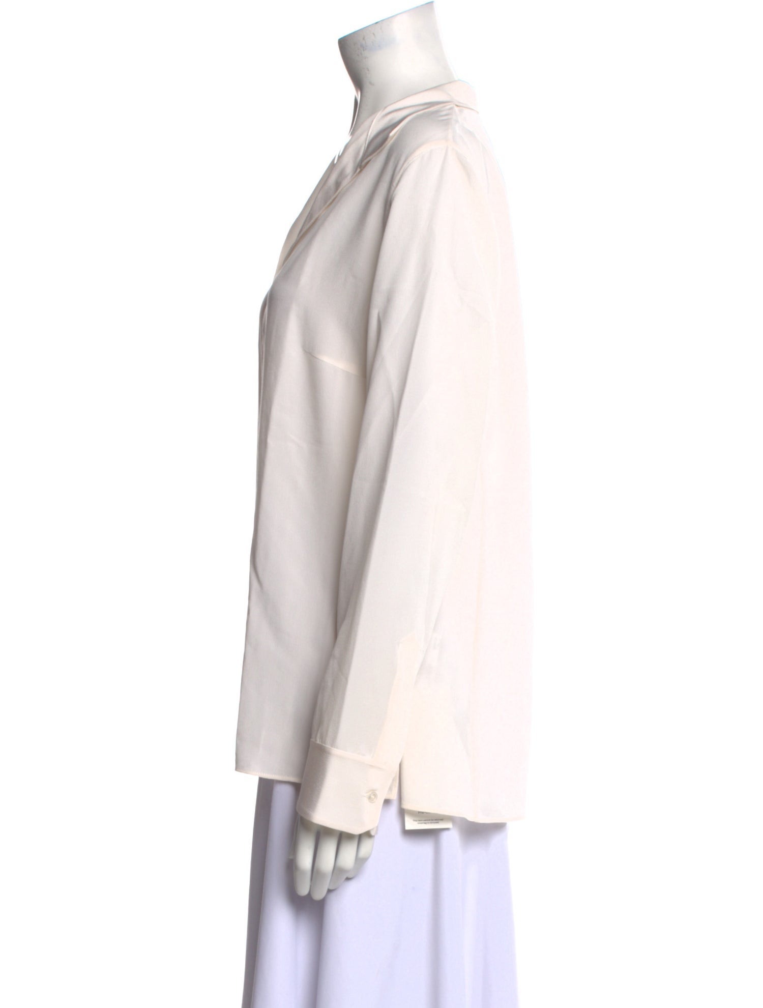 Akris Silk V-Neck Button-Up Top