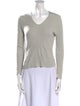 Akris Silk V-Neck Sweater