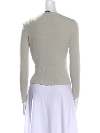 Akris Silk V-Neck Sweater