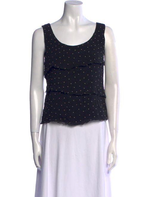 Akris Silk Polka Dot Print Top