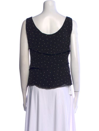 Akris Silk Polka Dot Print Top