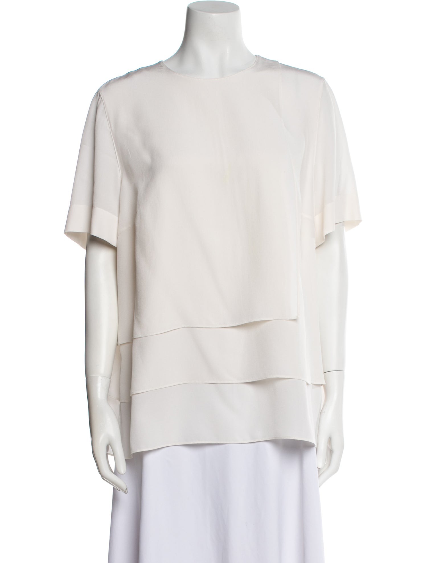 Akris Silk Crew Neck Blouse