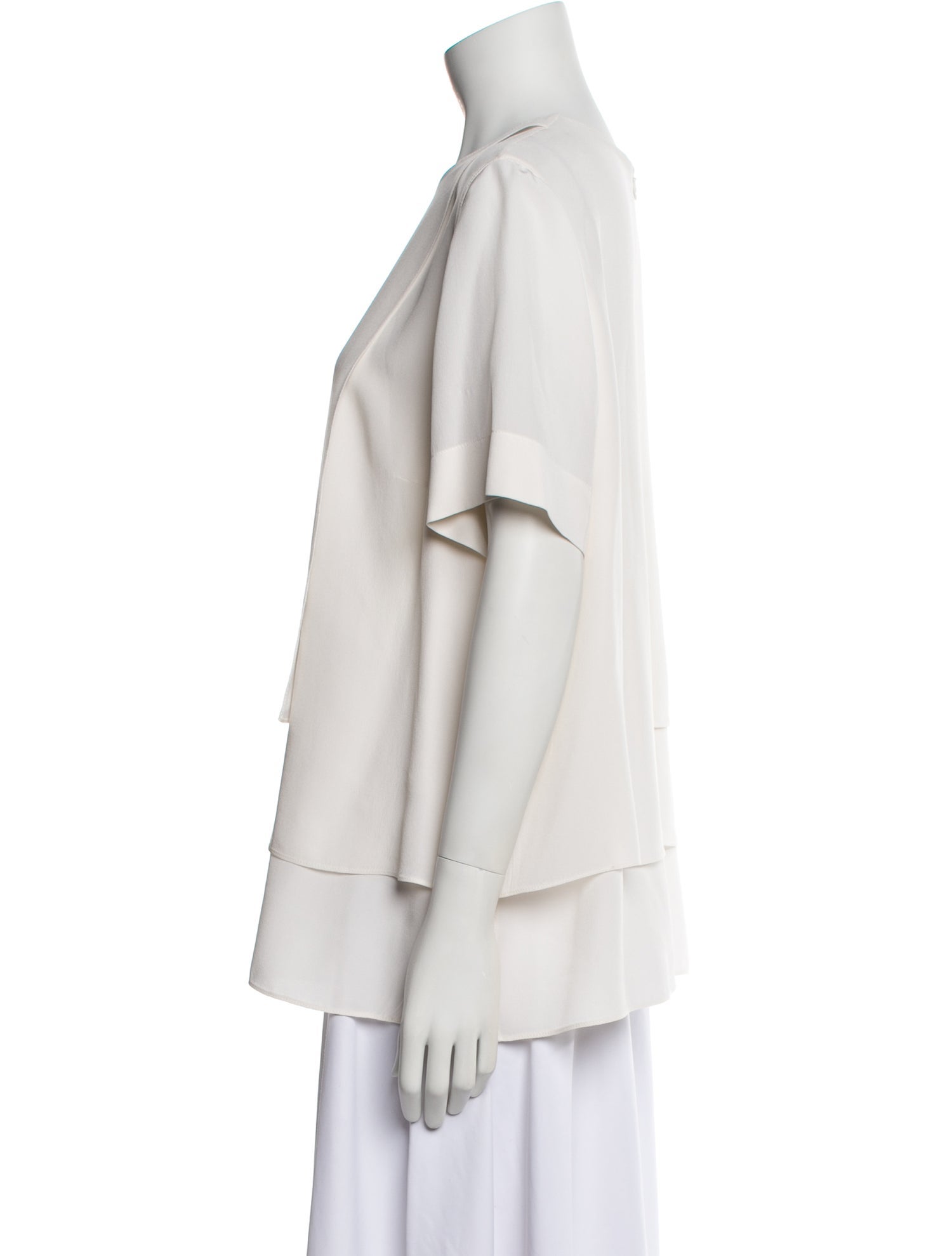 Akris Silk Crew Neck Blouse