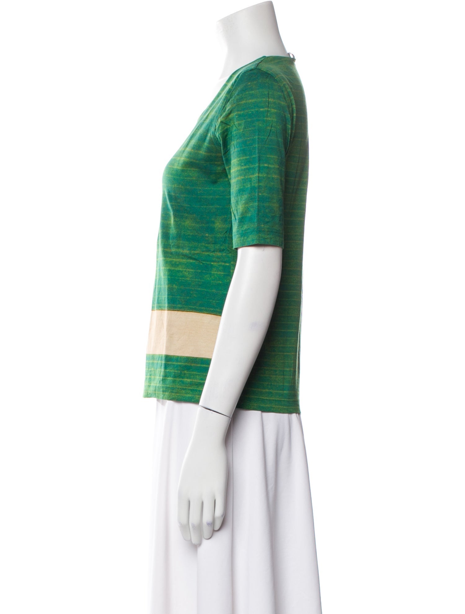 Akris Striped Scoop Neck T-Shirt