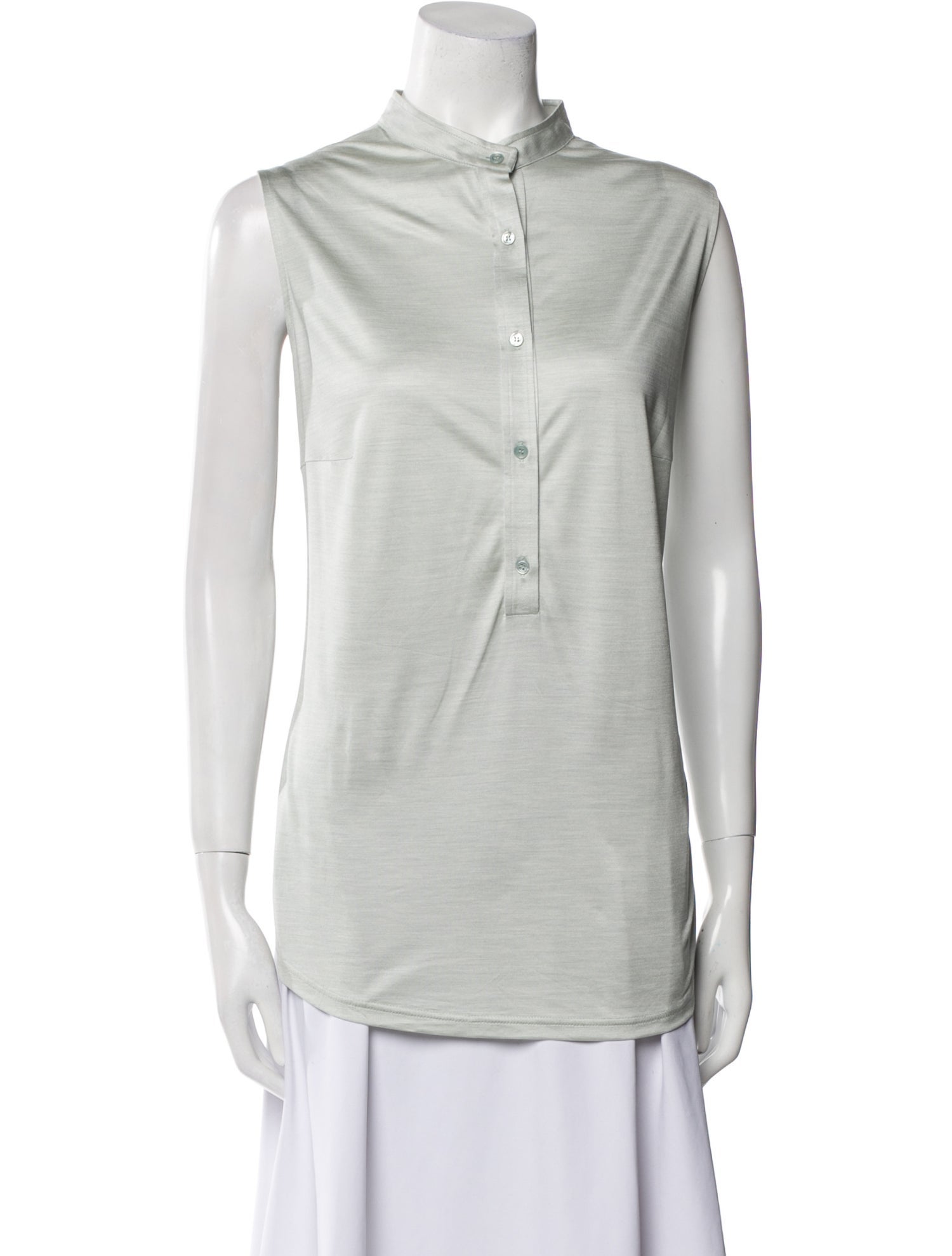 Akris Silk Mock Neck Tunic