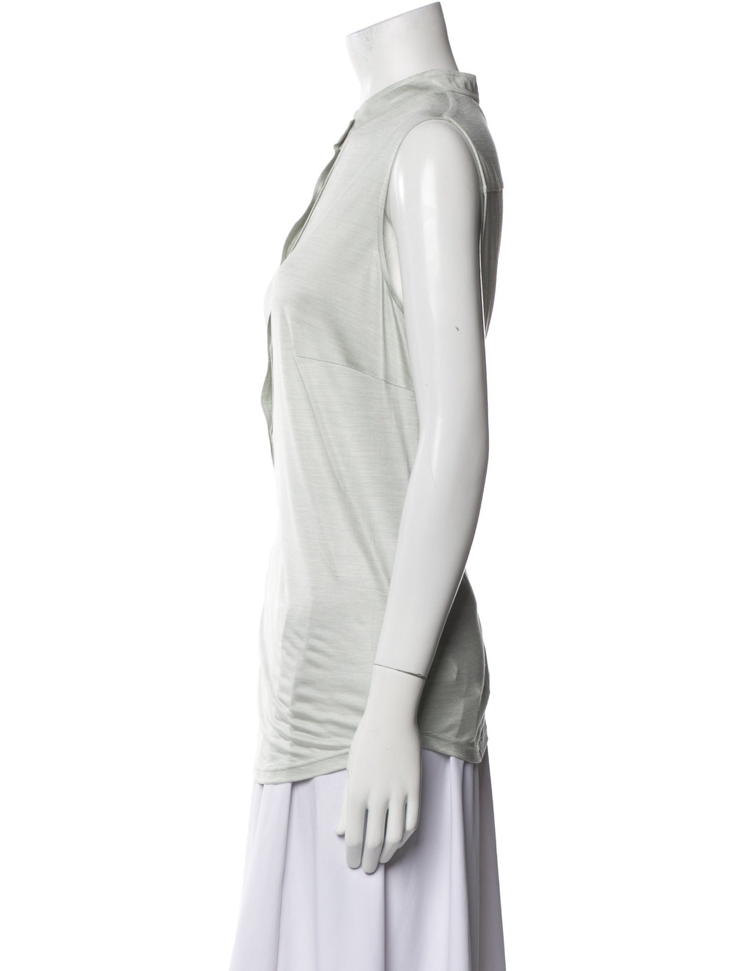 Akris Silk Mock Neck Tunic