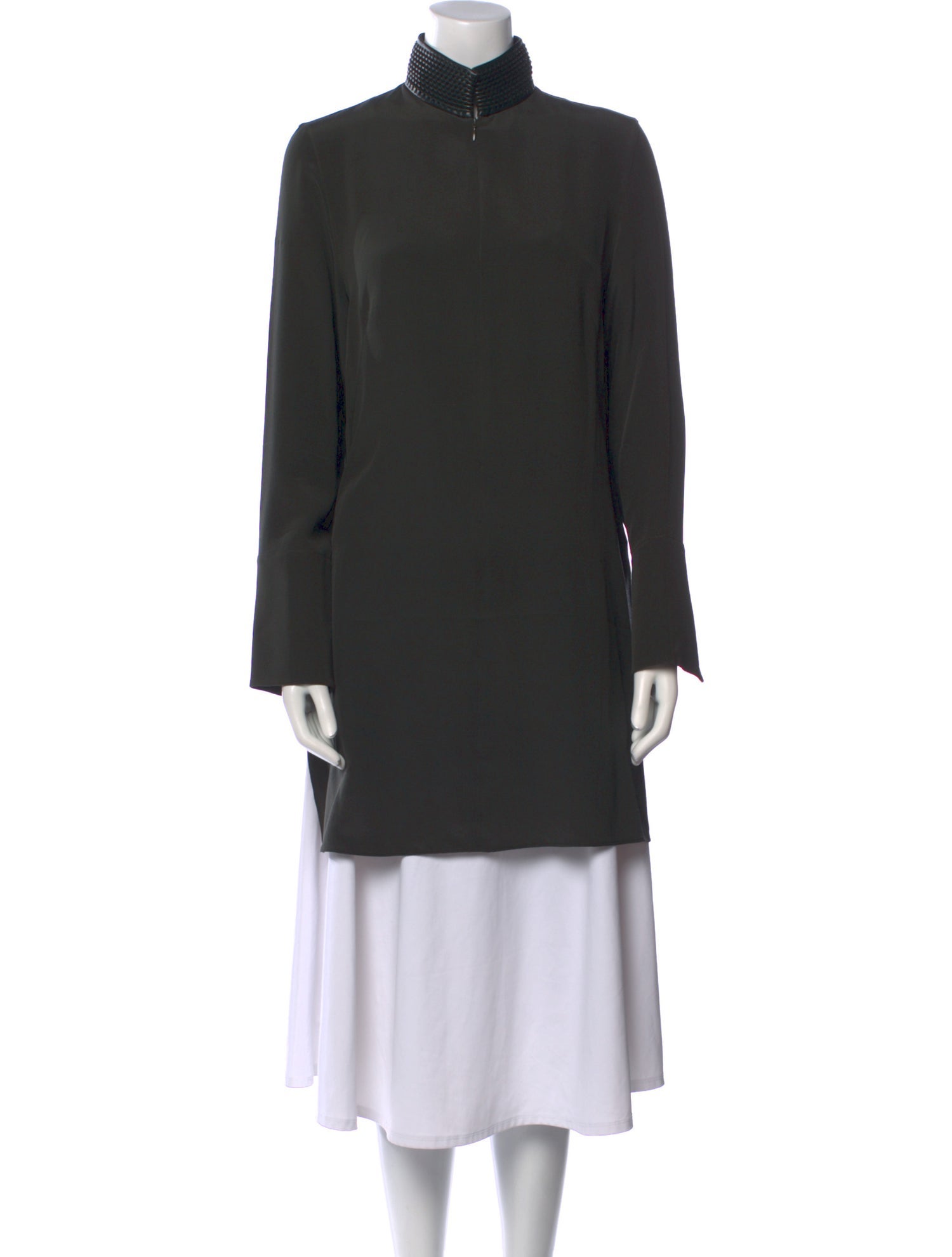 Akris Silk Mock Neck Tunic