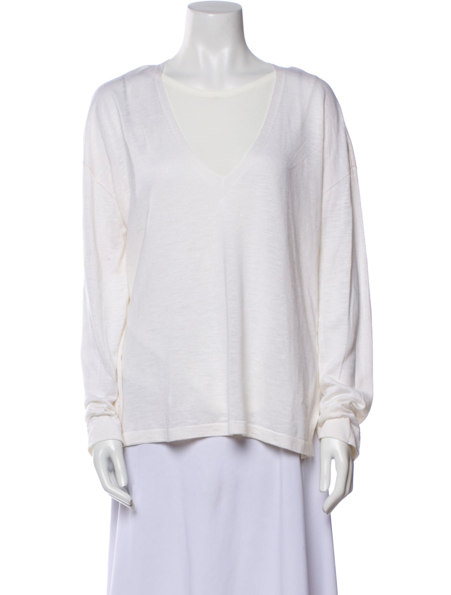 Akris Silk V-Neck Sweatshirt