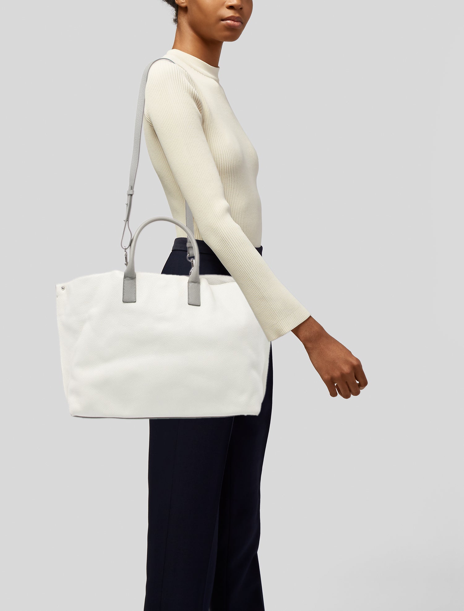 Akris Leather Tote