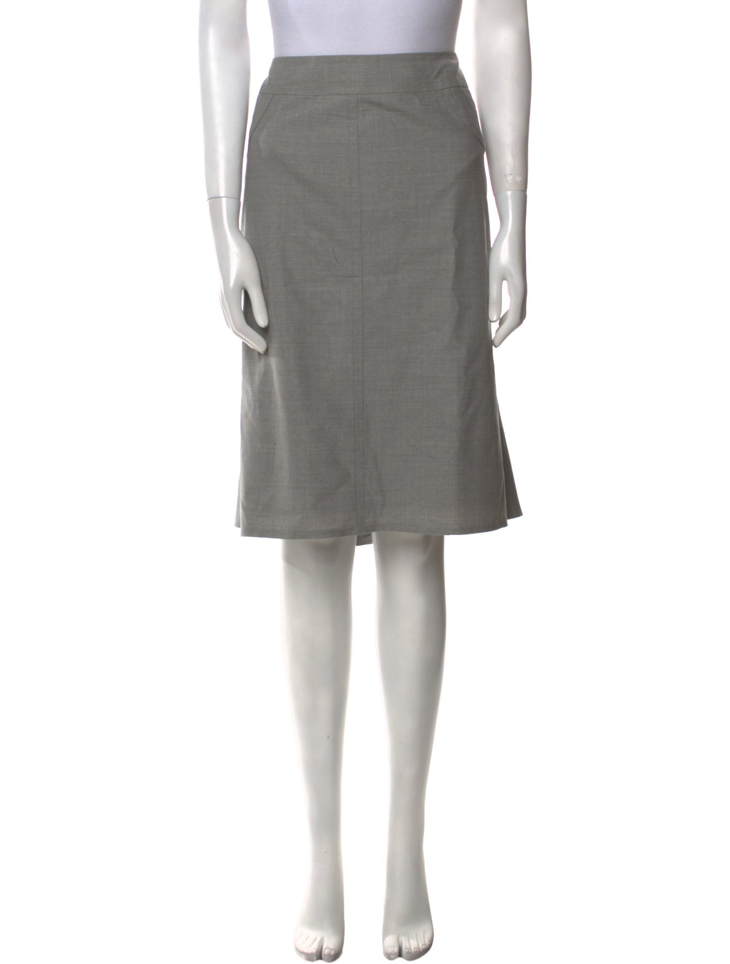 Akris Wool Knee-Length Skirt