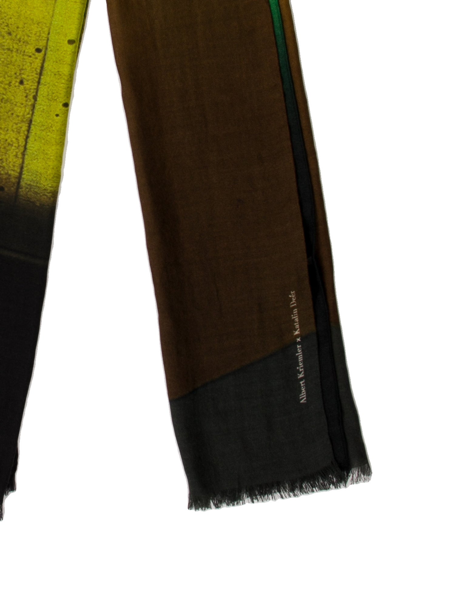 Akris Cashmere Colorblock Pattern Shawl