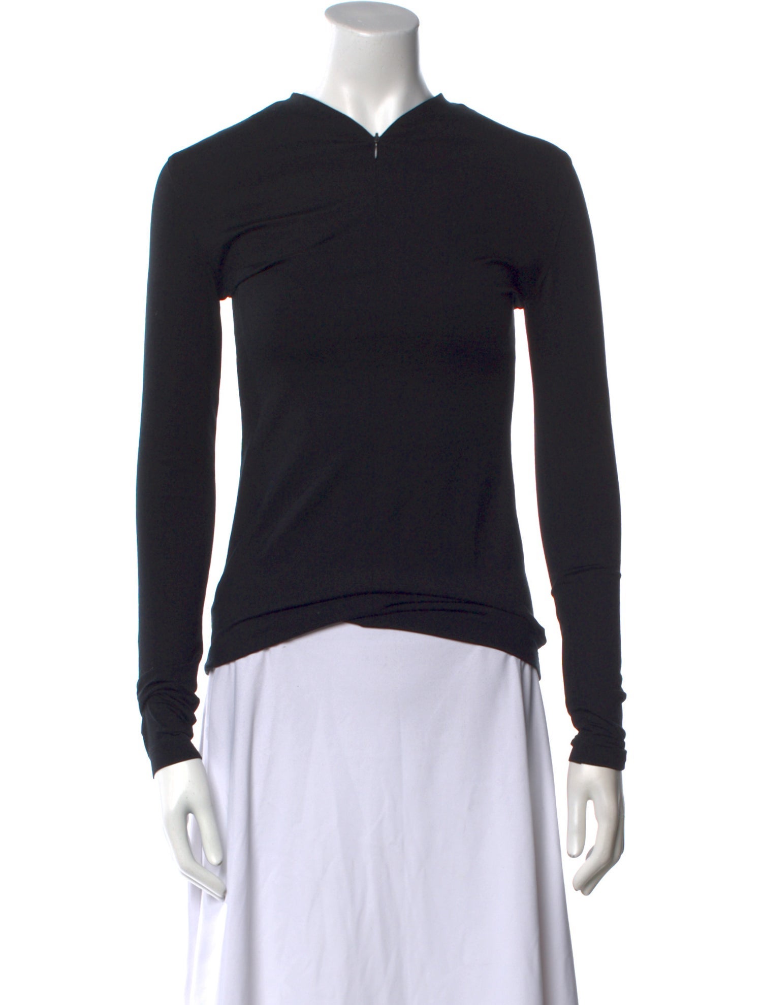 Akris Silk V-Neck Sweatshirt