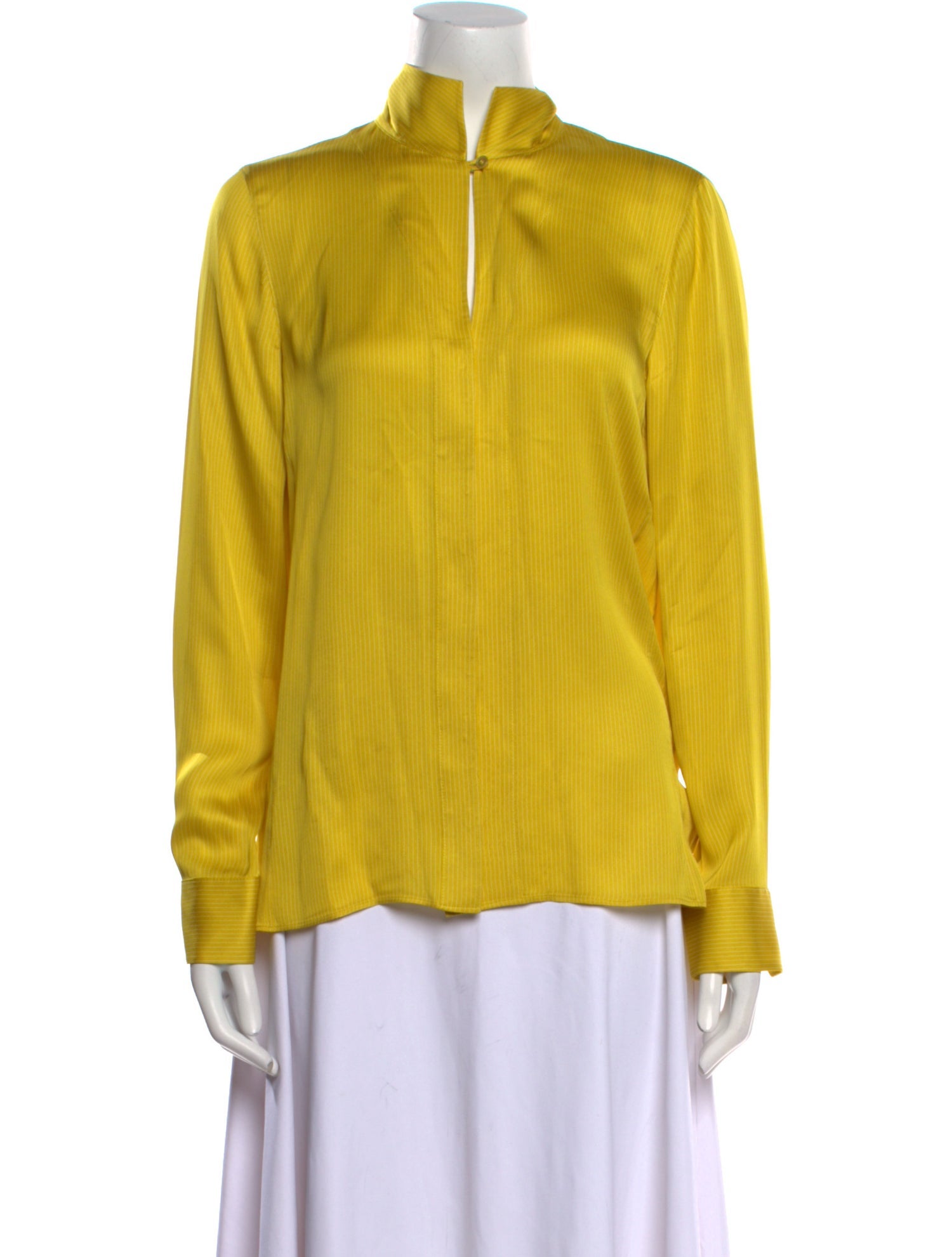 Akris Silk Mock Neck Blouse
