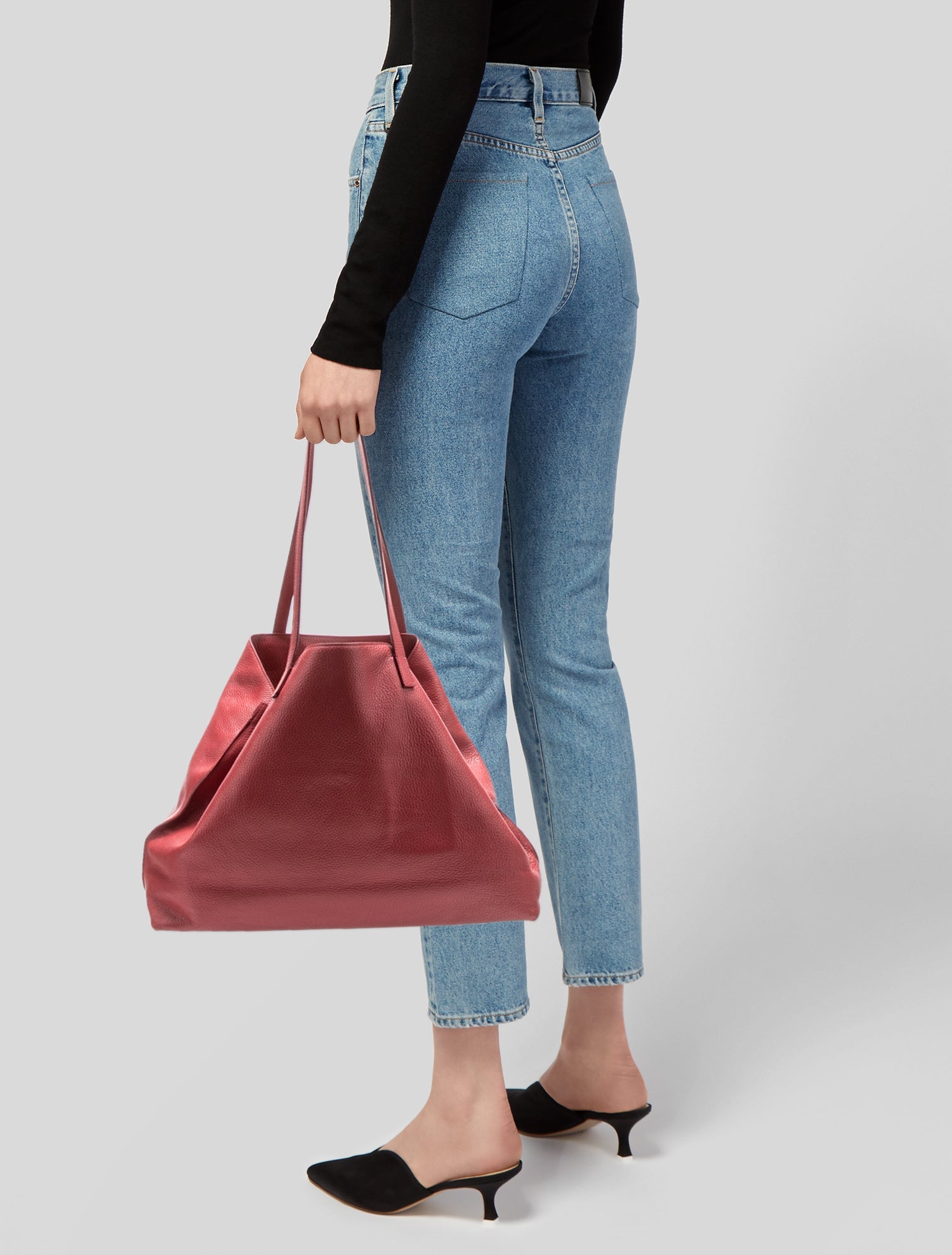 Akris Leather Bucket Bag