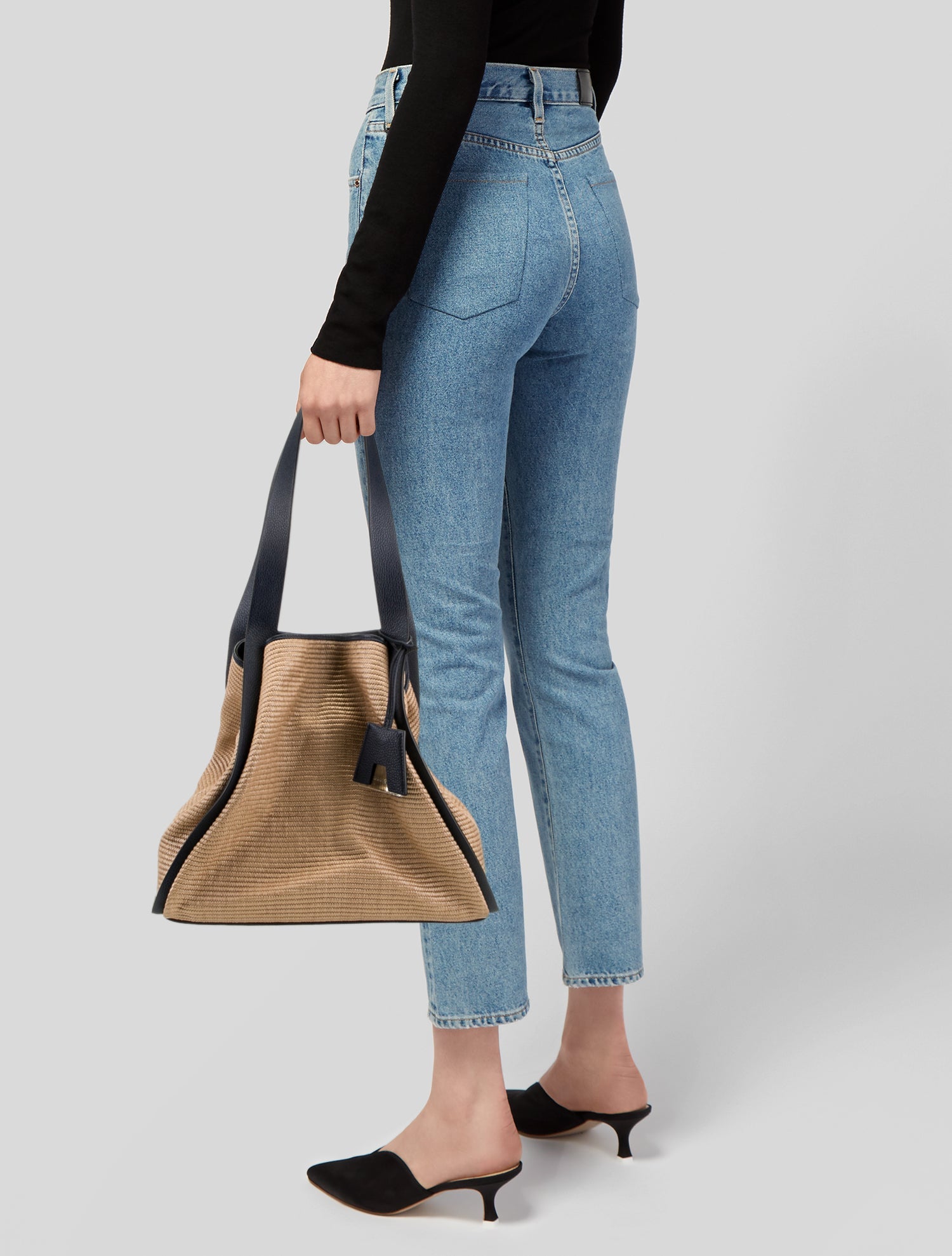 Akris Raffia Shoulder Bag