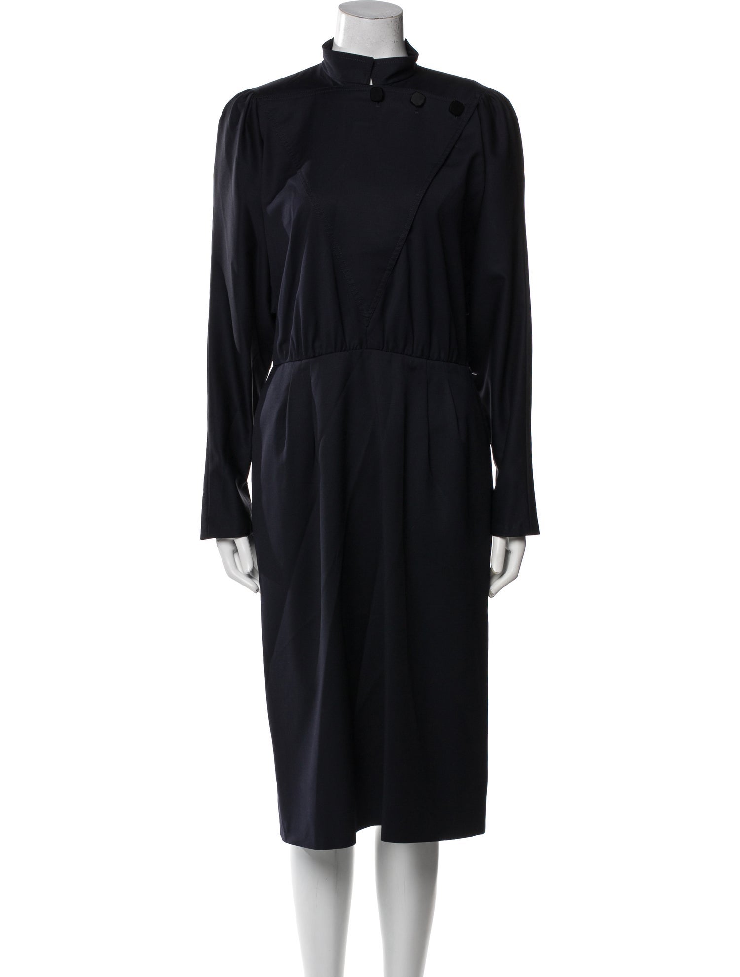 Akris Wool Midi Length Dress