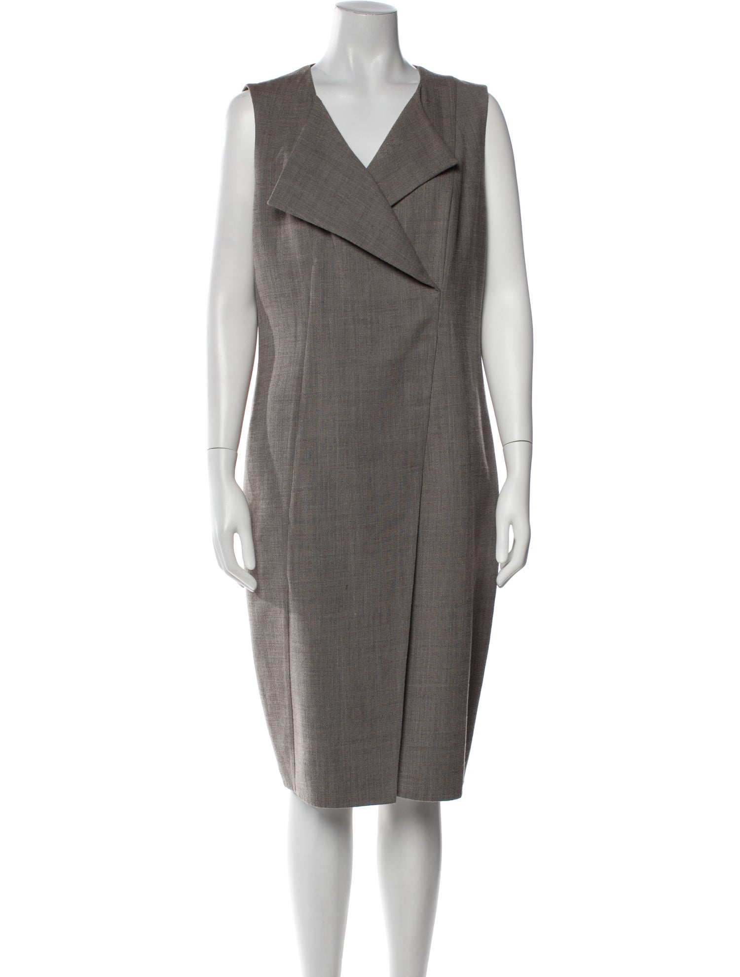 Akris Wool Midi Length Dress