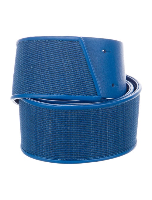Akris Wide Tweed Waist Belt