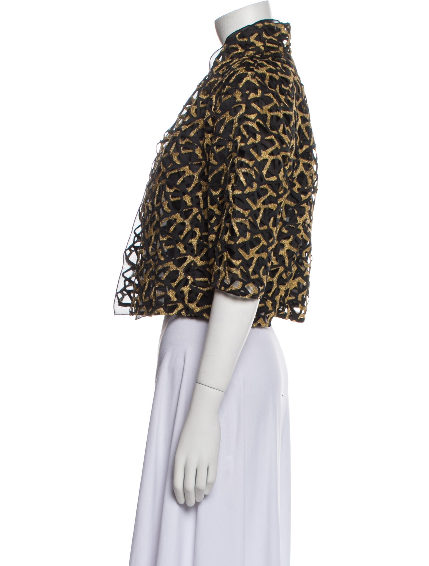 Akris Silk Printed Bolero w/ Tags