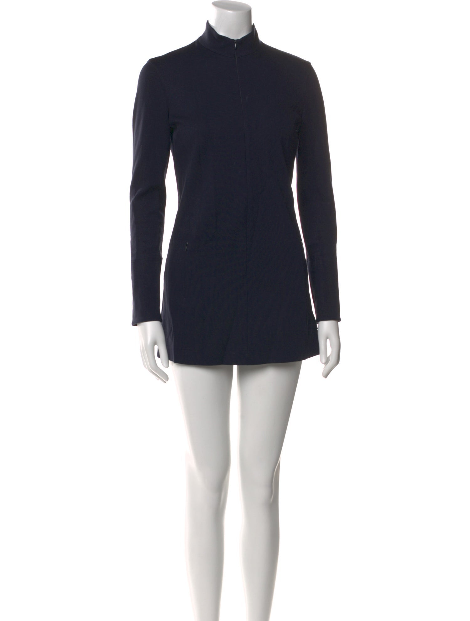 Akris Mock Neck Mini Dress