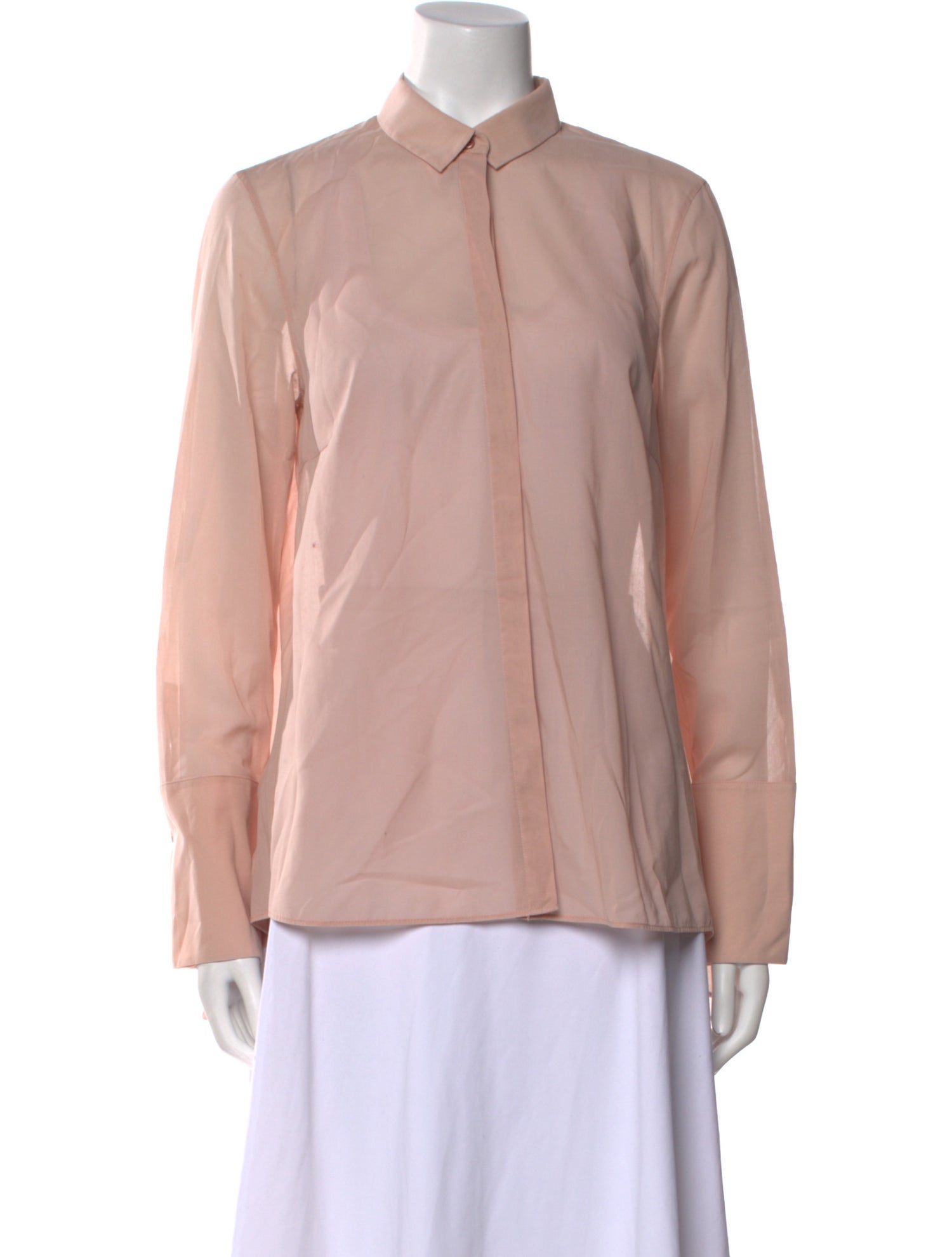 Akris Mock Neck Long Sleeve Blouse