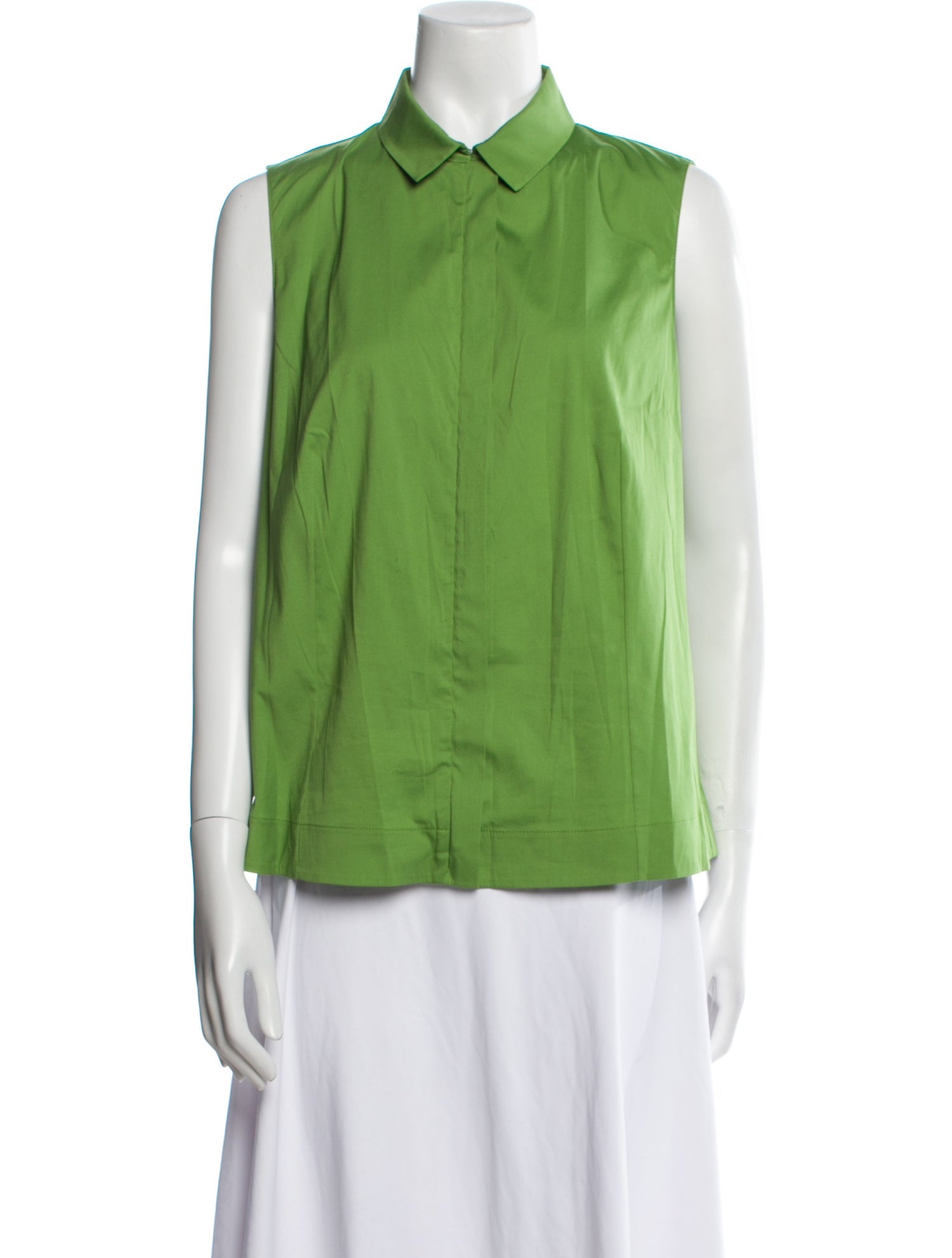 Akris Sleeveless Button-Up Top