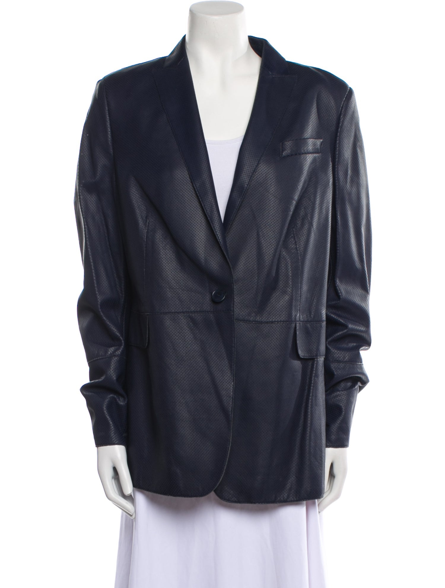 Akris Leather Blazer