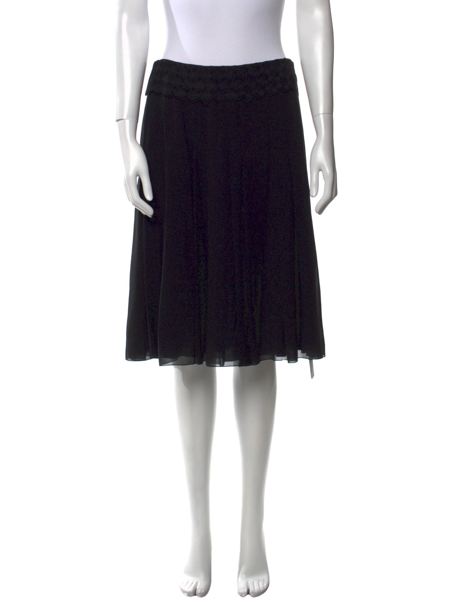 Akris Silk Knee-Length Skirt