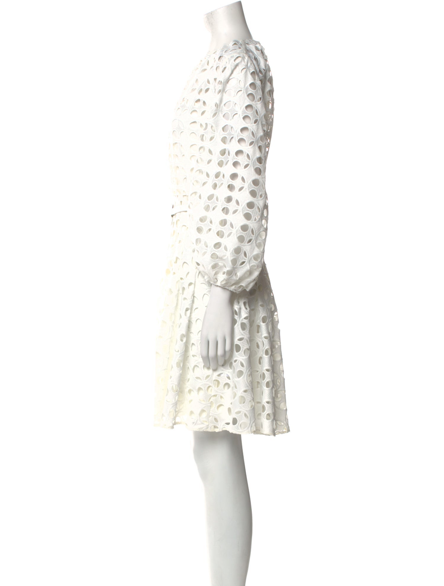 Akris Lace Pattern Mini Dress