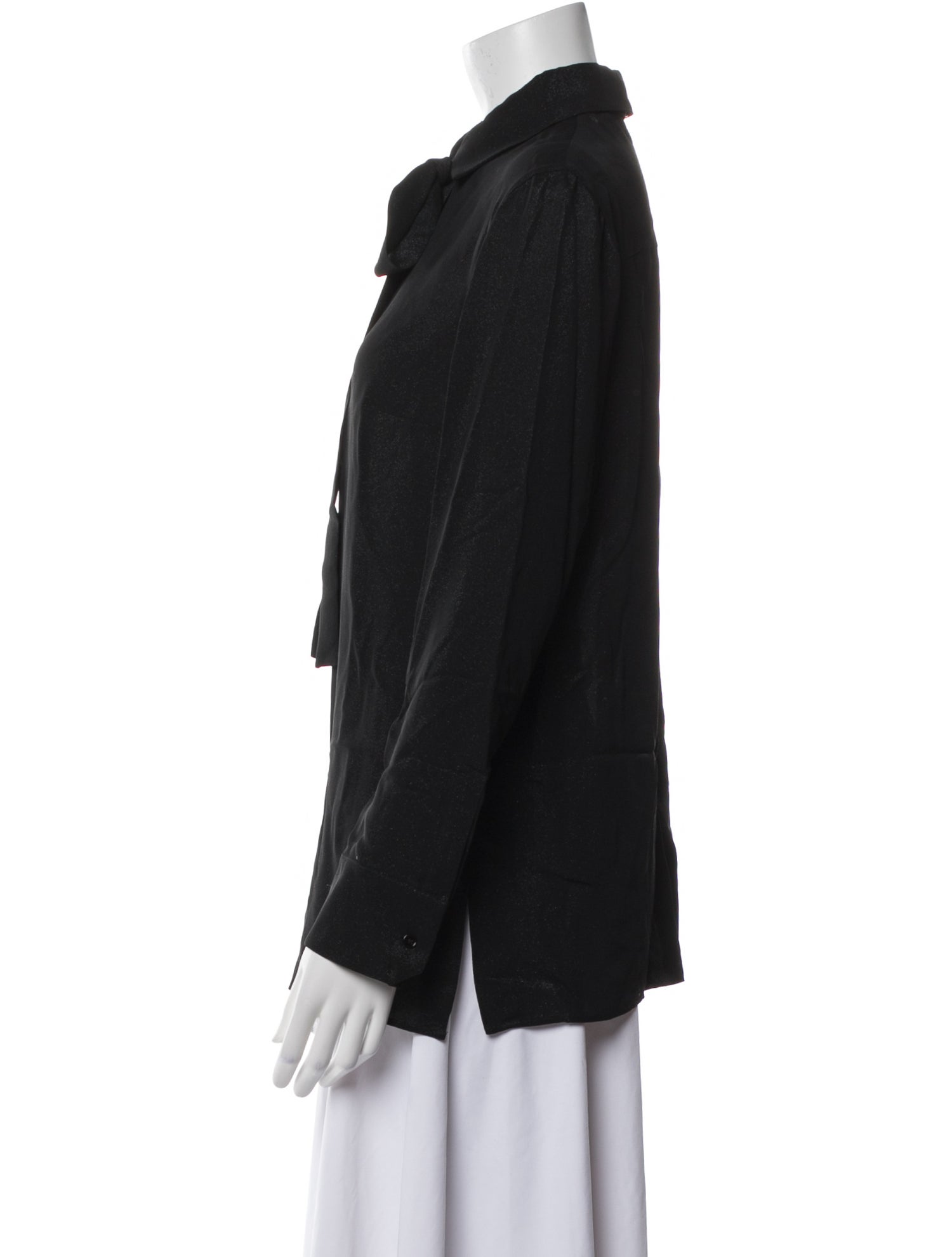 Akris Silk Long Sleeve Button-Up Top w/ Tags