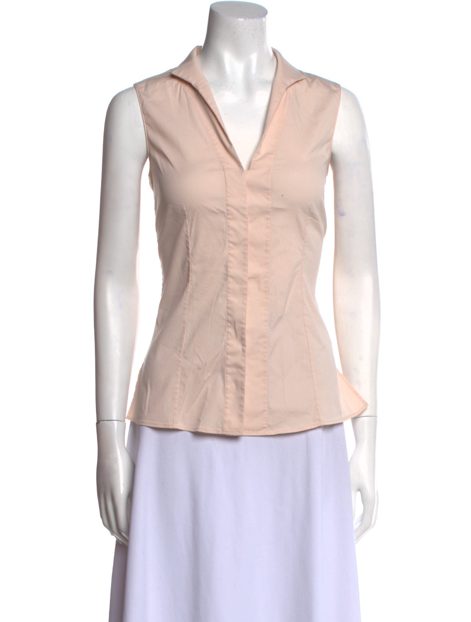 Akris V-Neck Sleeveless Polo