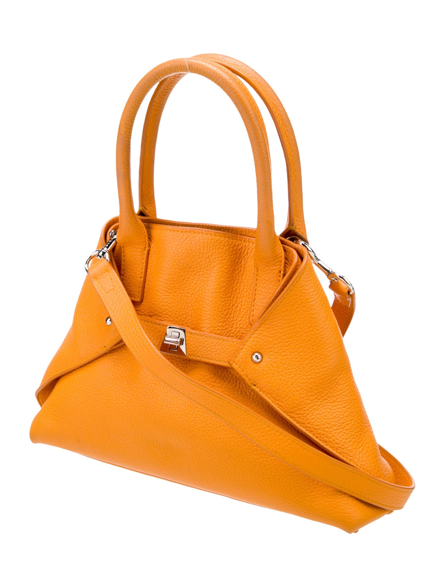 Akris Leather Top Handle Bag