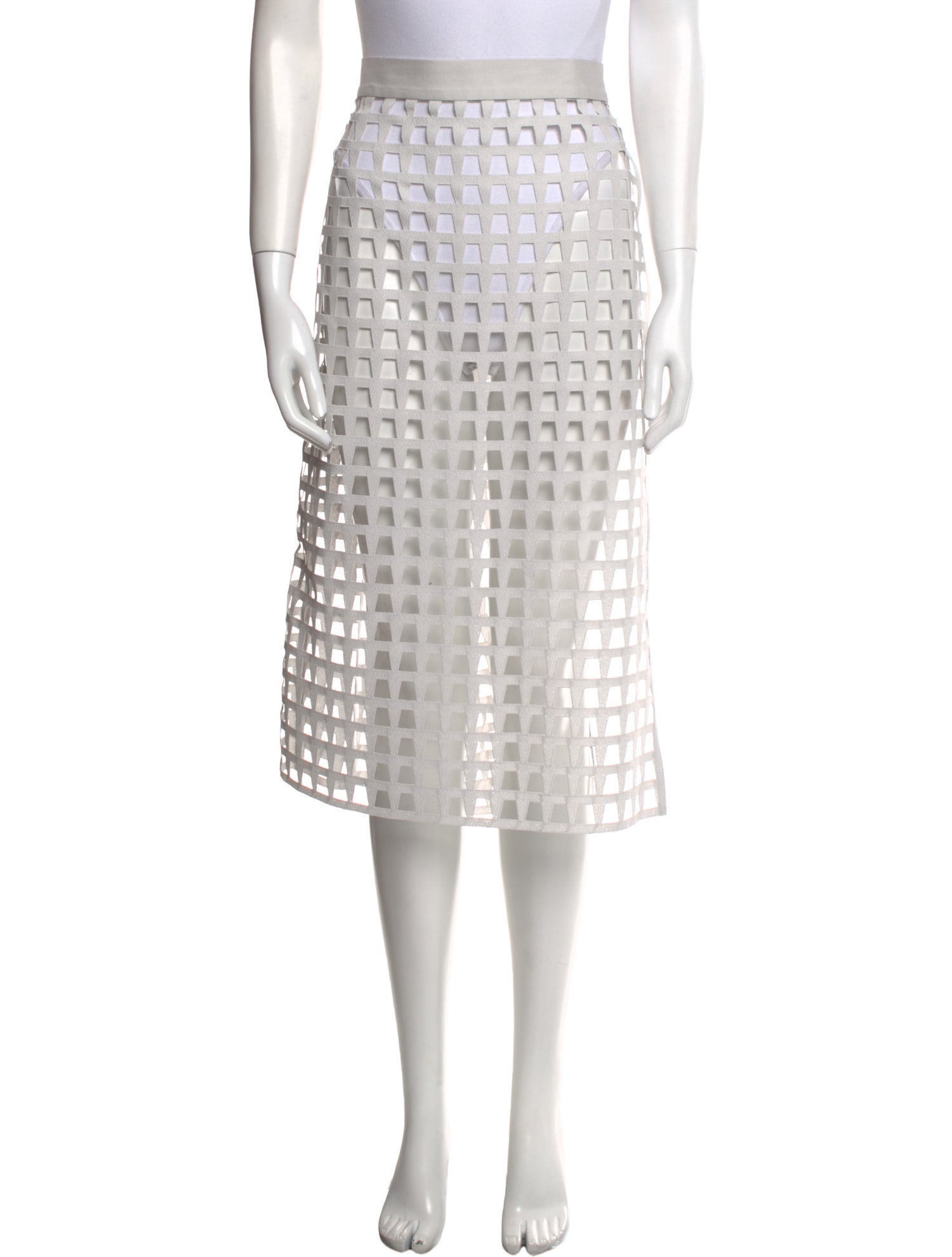 Akris Printed Midi Length Skirt