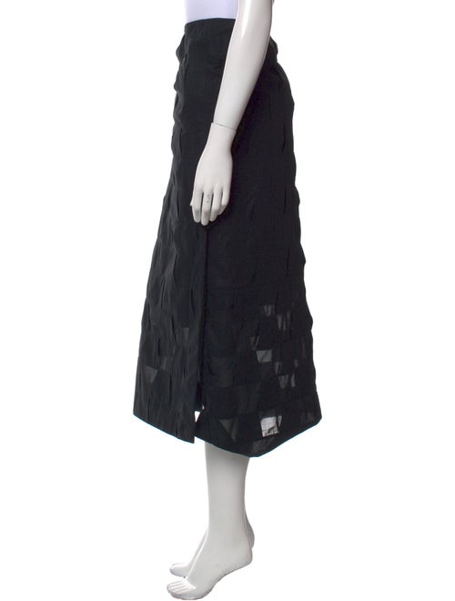 Akris Plaid Print Knee-Length Skirt