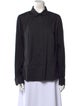 Akris Long Sleeve Button-Up Top