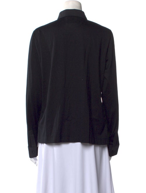 Akris Long Sleeve Button-Up Top