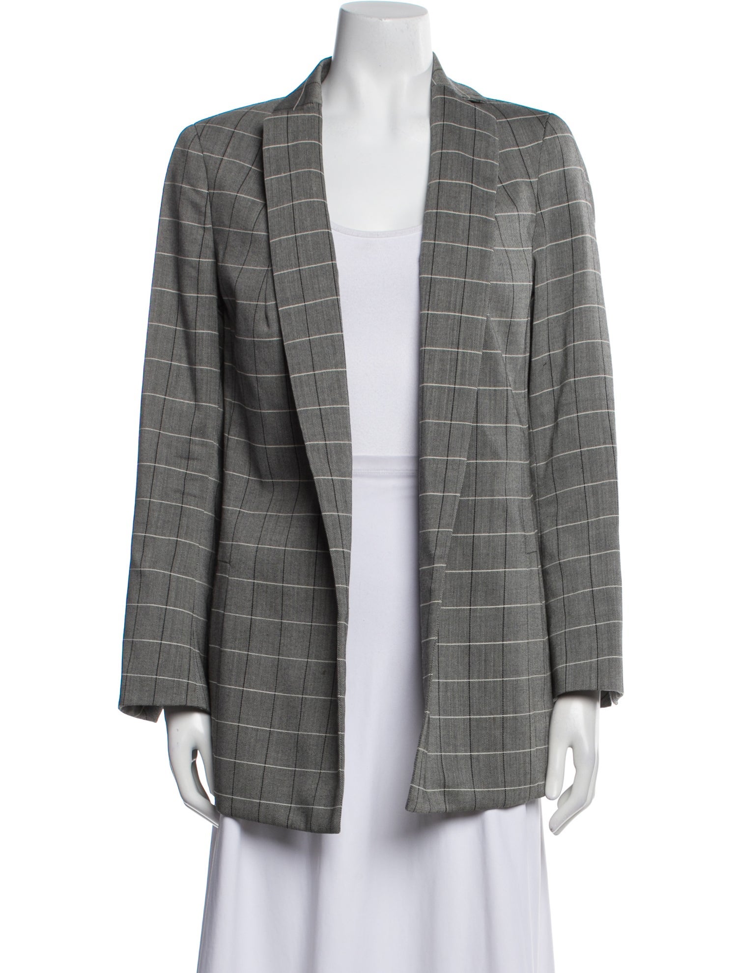 Akris Wool Plaid Print Coat