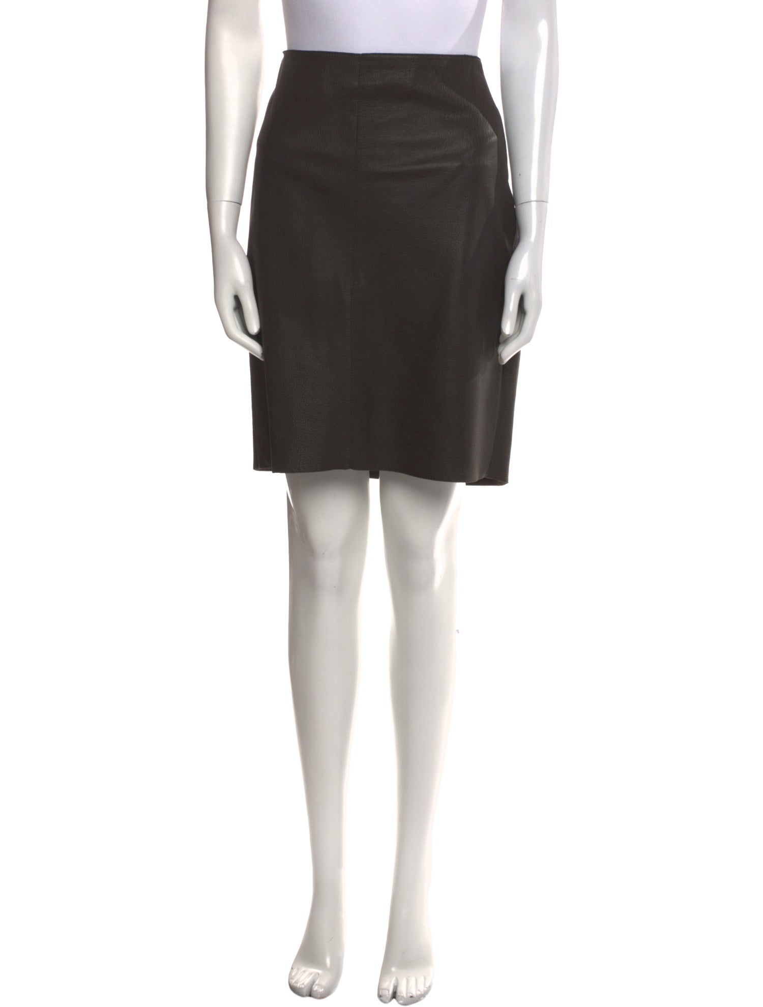 Akris Lambskin Knee-Length Skirt